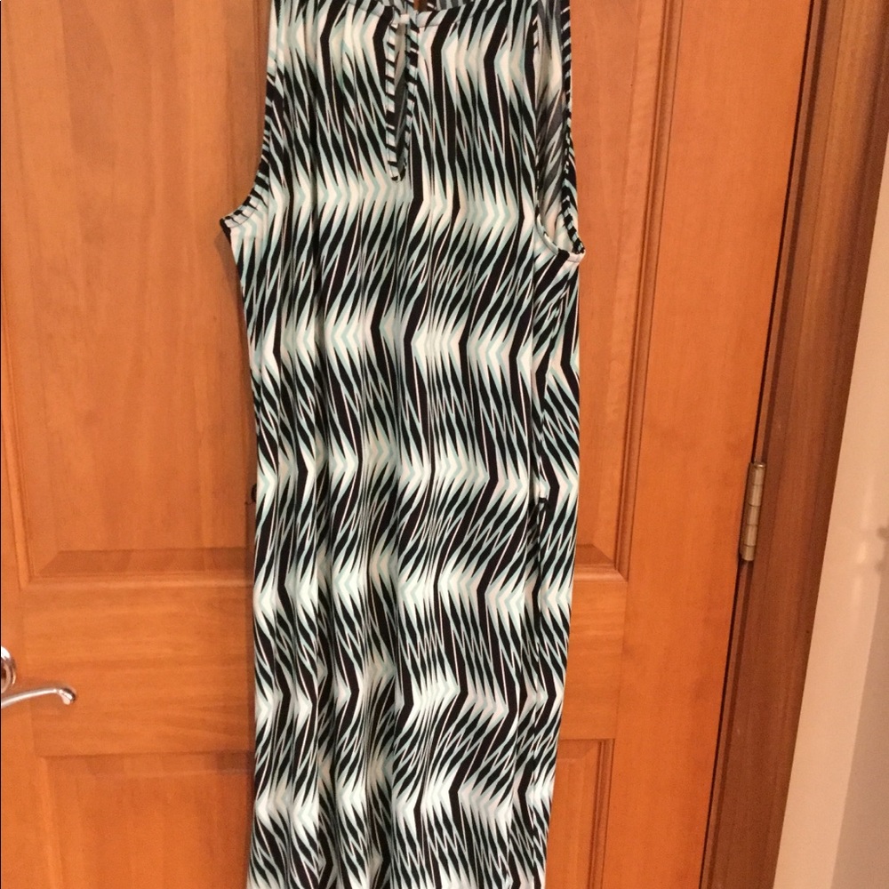 Banana Republic summer dress-black and green